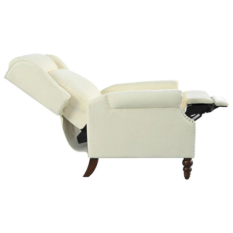 Fauteuil inclinable rembourré à oreilles