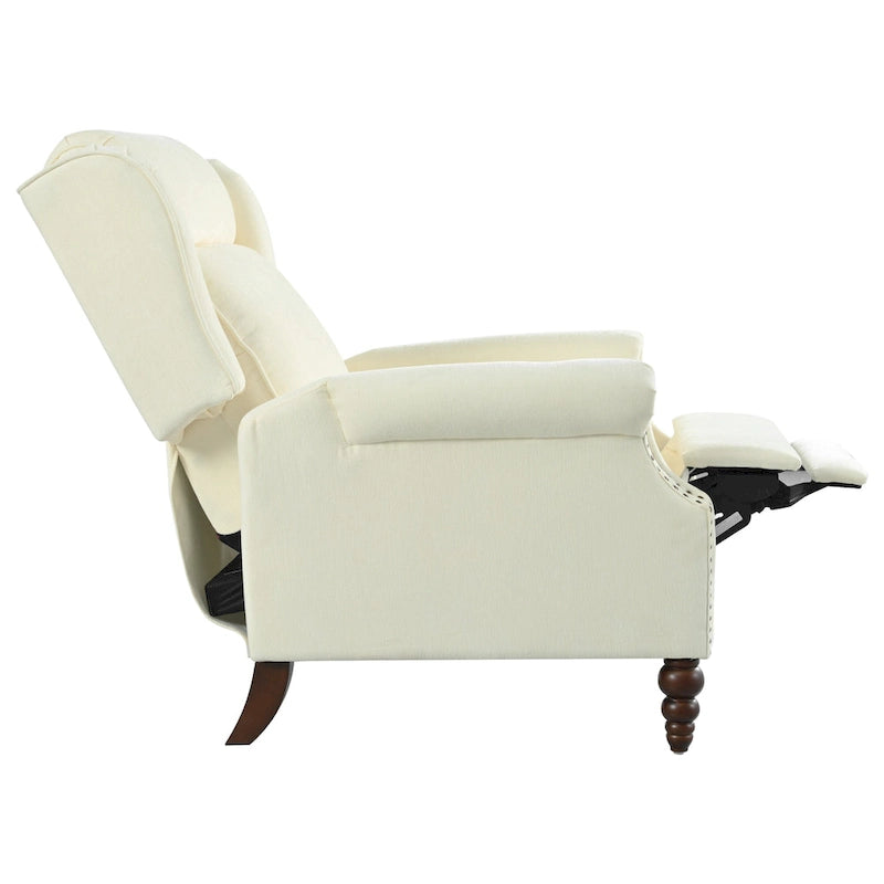 Fauteuil inclinable rembourré à oreilles