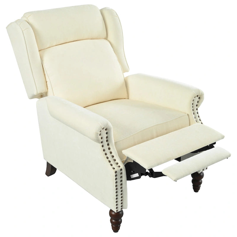 Fauteuil inclinable rembourré à oreilles