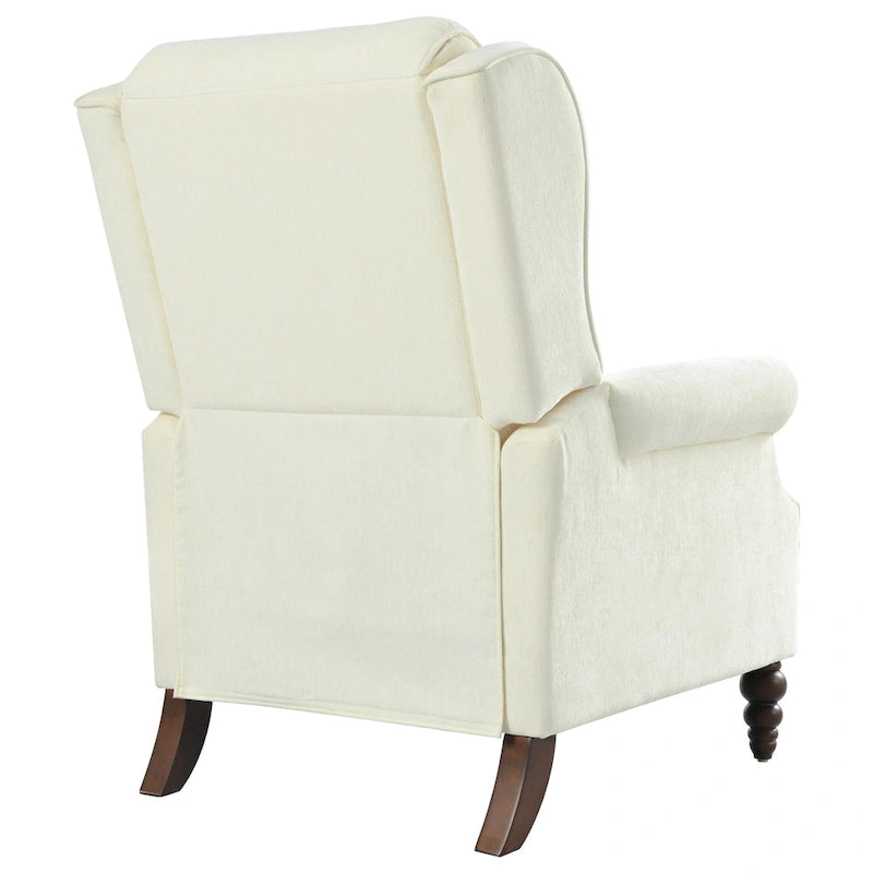 Fauteuil inclinable rembourré à oreilles