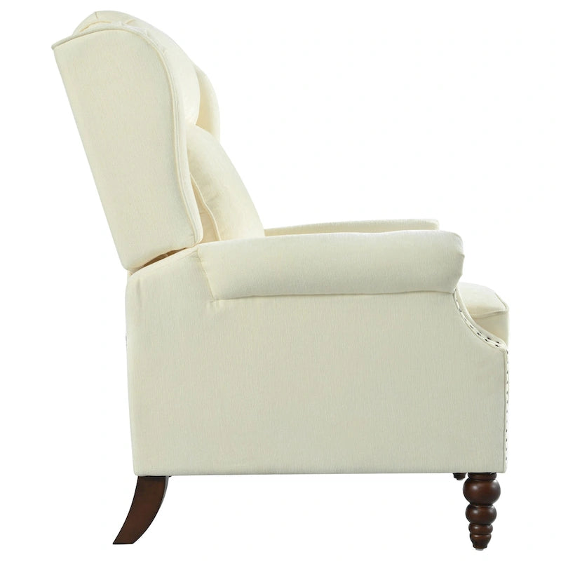 Fauteuil inclinable rembourré à oreilles