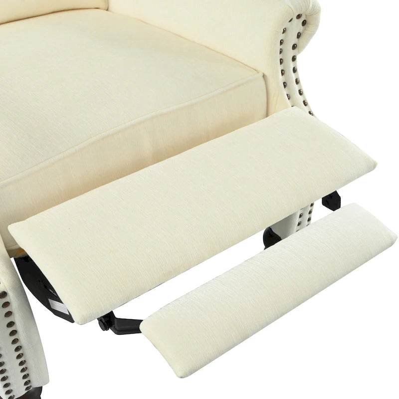 Fauteuil inclinable rembourré à oreilles