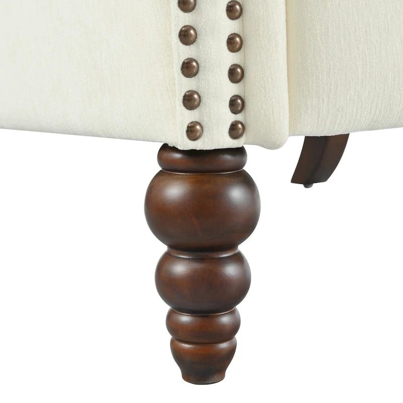 Fauteuil inclinable rembourré à oreilles
