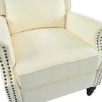 Fauteuil inclinable rembourré à oreilles