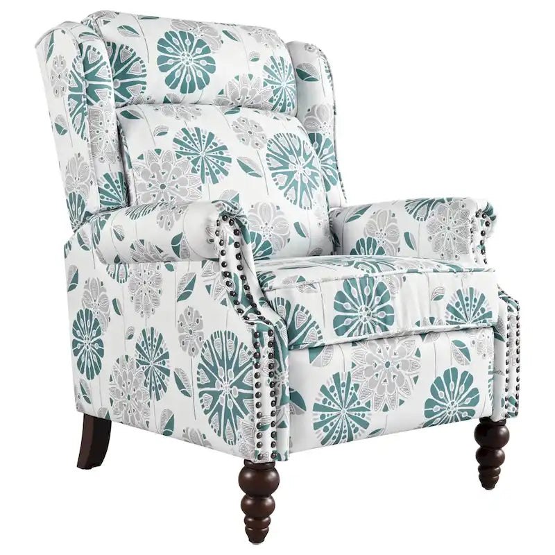 Fauteuil inclinable rembourré à oreilles
