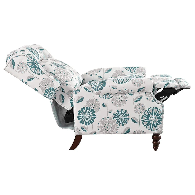 Fauteuil inclinable rembourré à oreilles