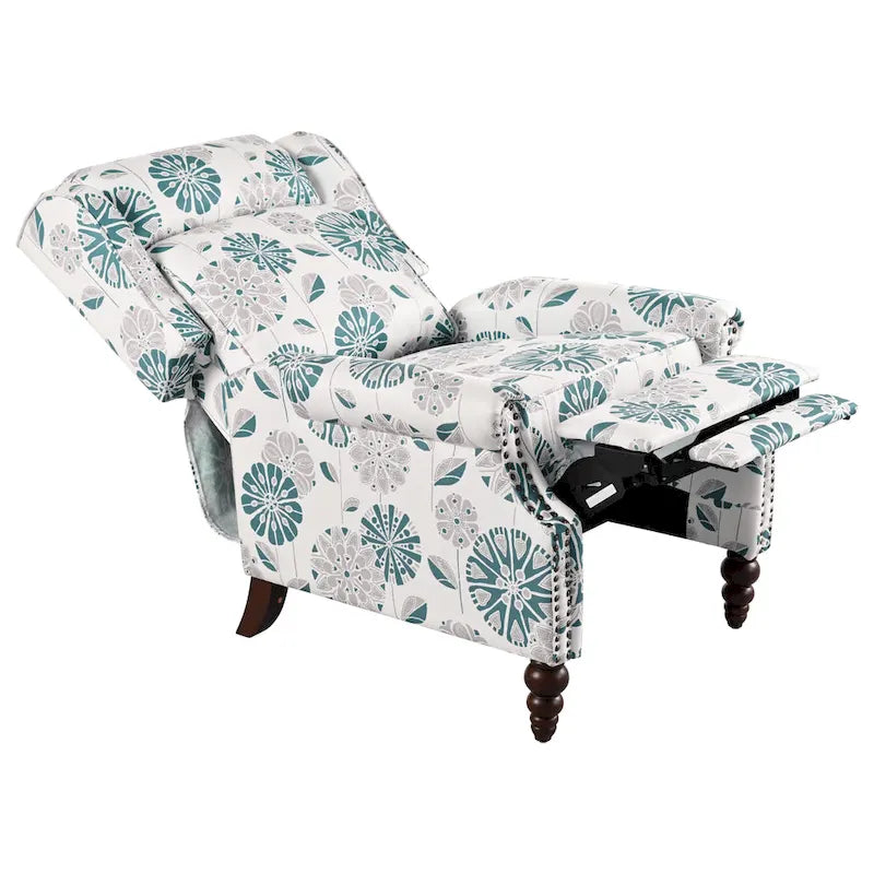 Fauteuil inclinable rembourré à oreilles