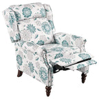 Fauteuil inclinable rembourré à oreilles