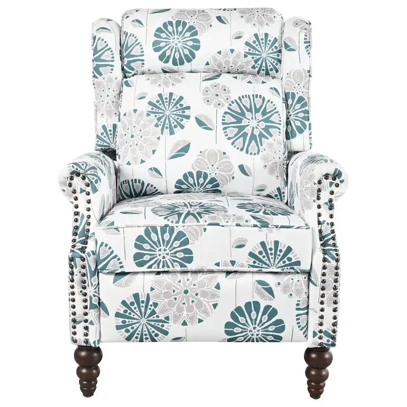Fauteuil inclinable rembourré à oreilles