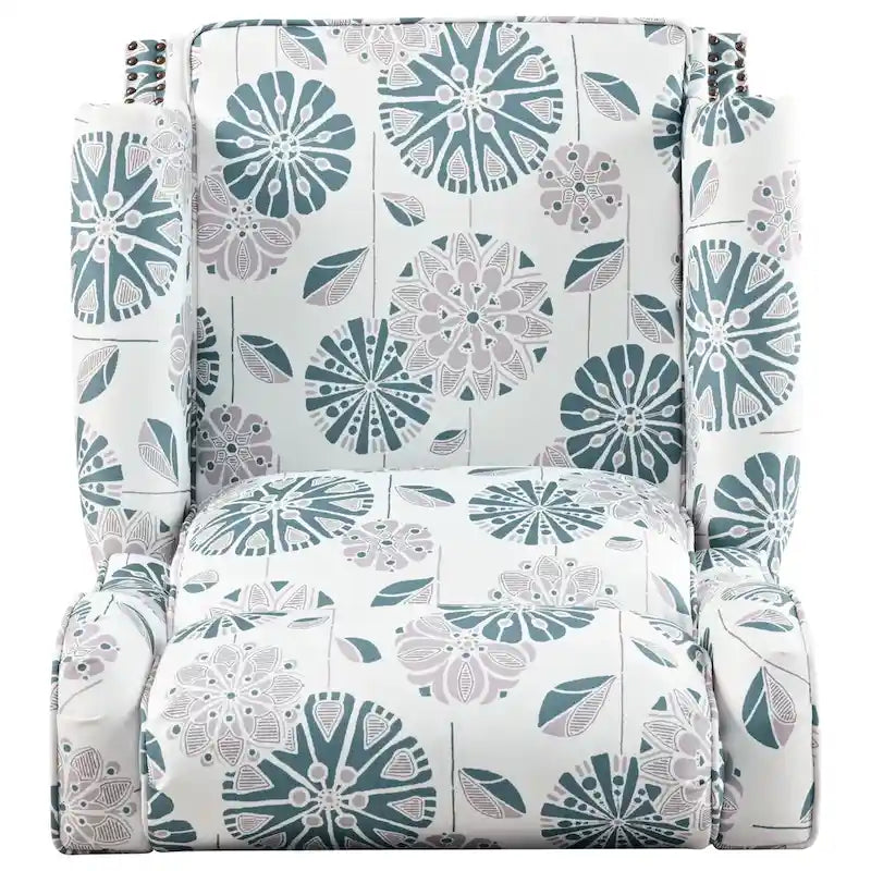 Fauteuil inclinable rembourré à oreilles