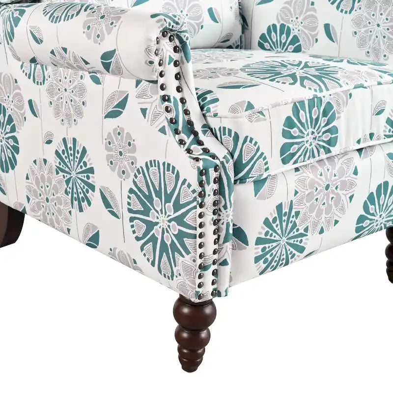 Fauteuil inclinable rembourré à oreilles