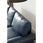 Canapé en similicuir style Mid-Century Modern avec rangement