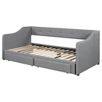 Lit de jour simple XL convertible en lit double avec tiroirs