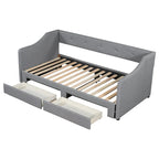 Lit de jour simple XL convertible en lit double avec tiroirs
