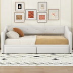 Lit de jour simple XL convertible en lit double avec tiroirs