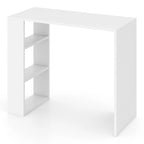 Bureau compact de 36 po avec 3 étagères ouvertes autoportant