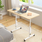 Bureau debout mobile à roulettes, petit bureau debout réglable en hauteur, bureaux roulants portables de 80 cm