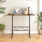 Bureau debout mobile à roulettes, petit bureau debout réglable en hauteur, bureaux roulants portables de 80 cm