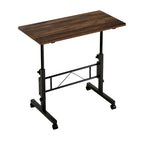 Bureau debout mobile à roulettes, petit bureau debout réglable en hauteur, bureaux roulants portables de 80 cm