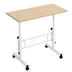 Bureau debout mobile à roulettes, petit bureau debout réglable en hauteur, bureaux roulants portables de 80 cm