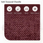 Canapé d'angle réversible en tissu chenille avec méridienne