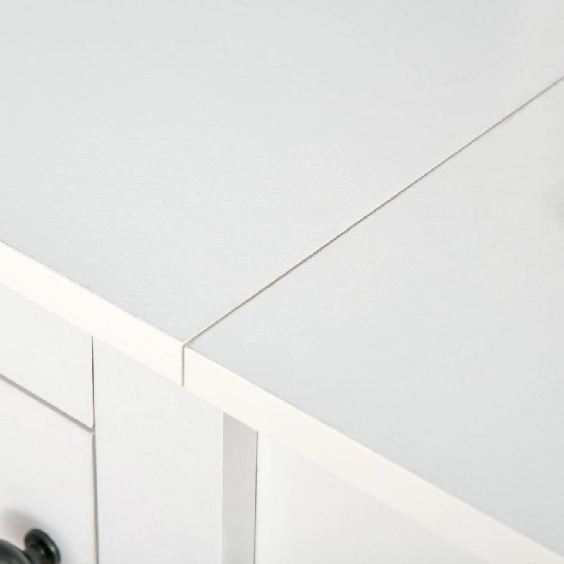Bureau d'ordinateur de style ferme avec huche et armoire de rangement