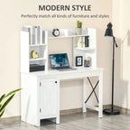 Bureau d'ordinateur de style ferme avec huche et armoire de rangement