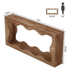 Console en bois de 63 pouces, table d'entrée rectangulaire pour salon, marron rustique