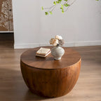 Table basse en forme de seau, style vintage, avec fonction de rangement