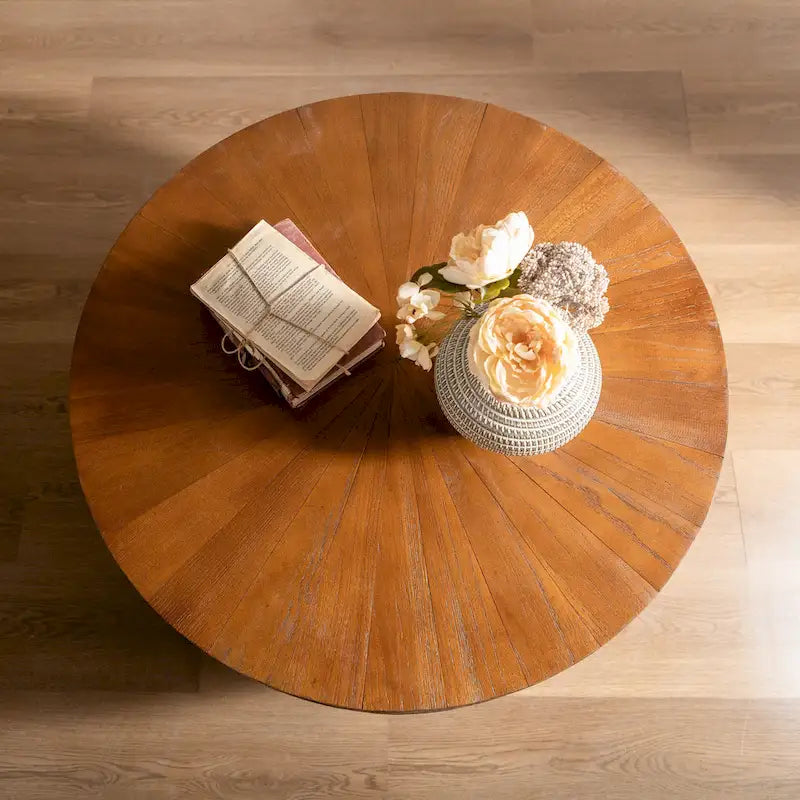 Table basse en forme de seau, style vintage, avec fonction de rangement