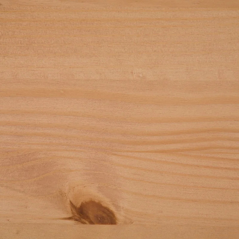 Table de chevet à 2 tiroirs en bois massif style Mid-Century