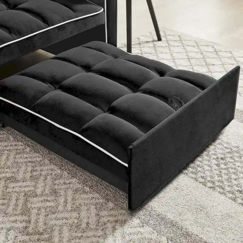 Fauteuil-lit pliant avec dossier réglable - 33.85 x 35.43 x 31.10