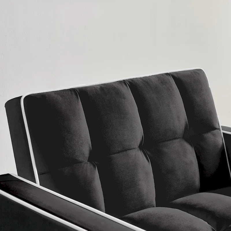 Fauteuil-lit pliant avec dossier réglable - 33.85 x 35.43 x 31.10