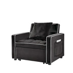 Fauteuil-lit pliant avec dossier réglable - 33.85 x 35.43 x 31.10