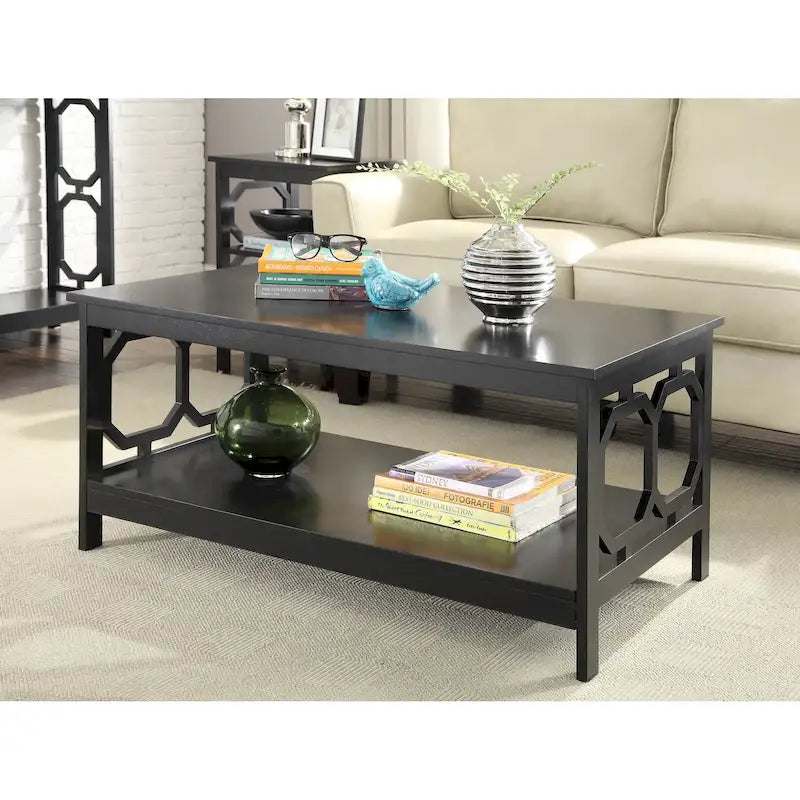 Table basse avec étagère