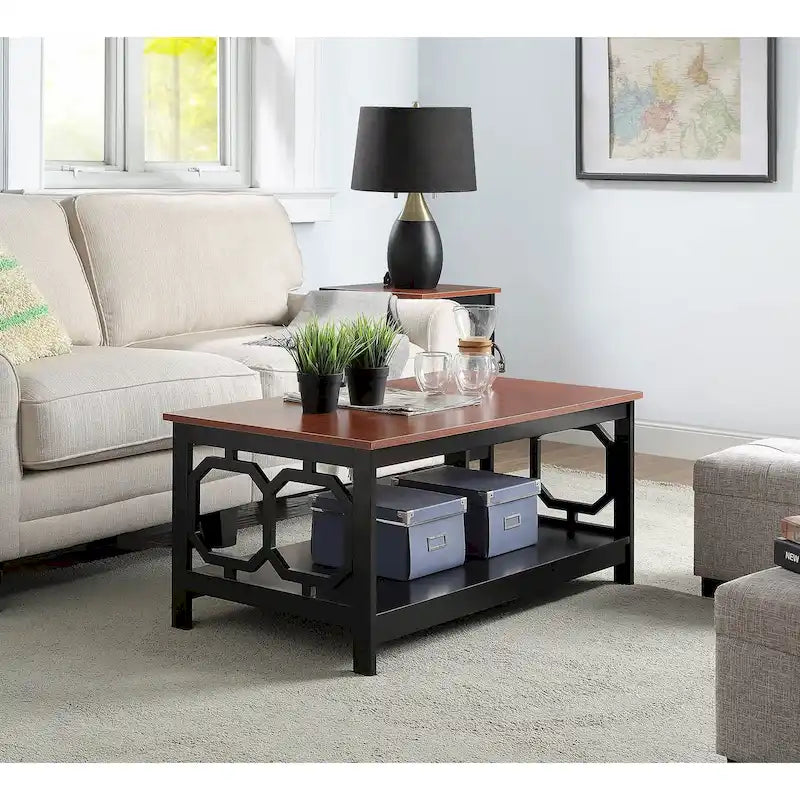 Table basse avec étagère