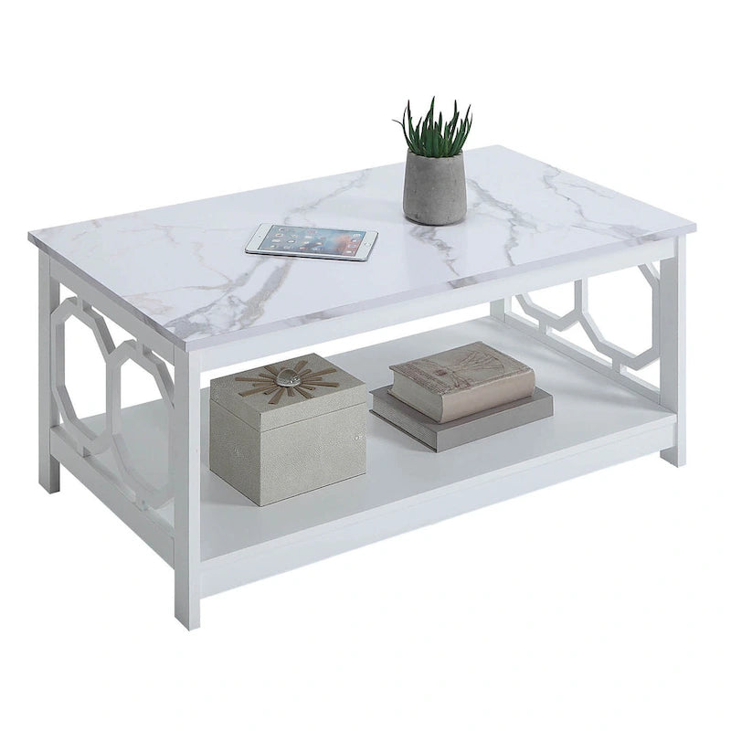 Table basse avec étagère