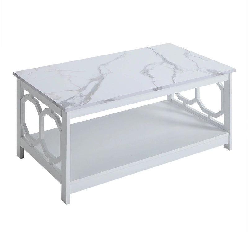 Table basse avec étagère
