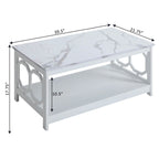 Table basse avec étagère
