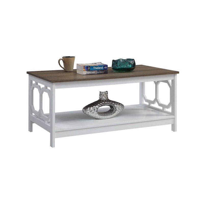 Table basse avec étagère