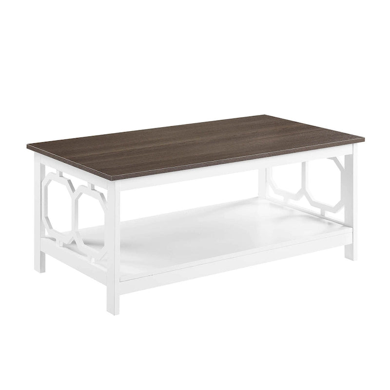 Table basse avec étagère