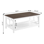 Table basse avec étagère