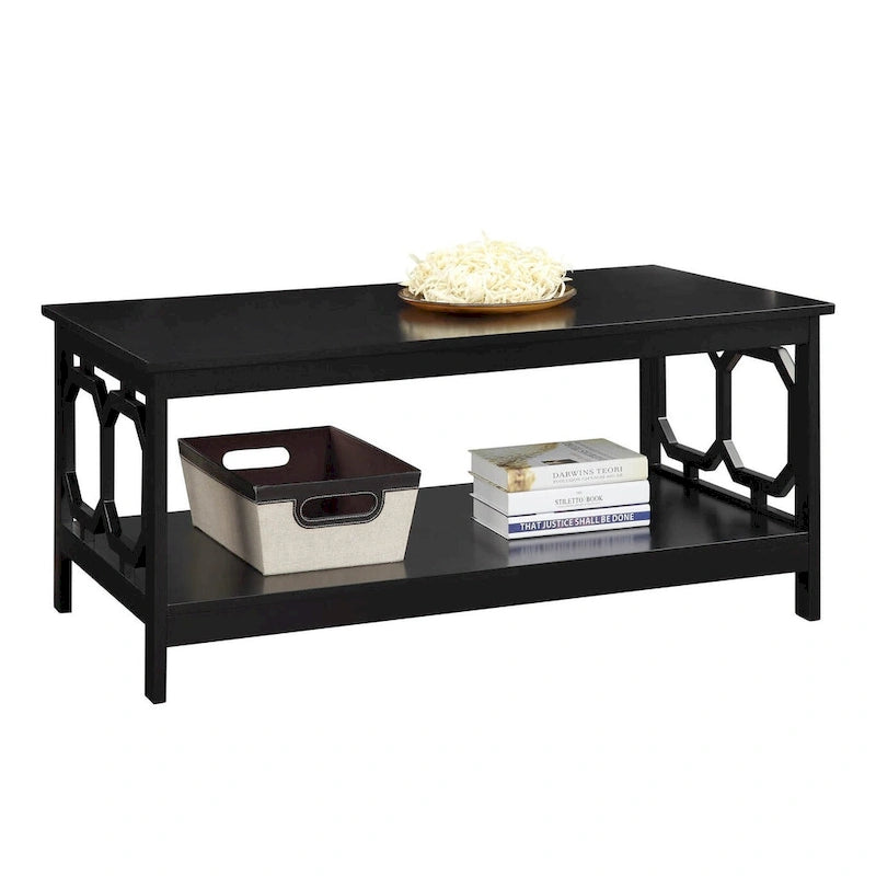 Table basse avec étagère