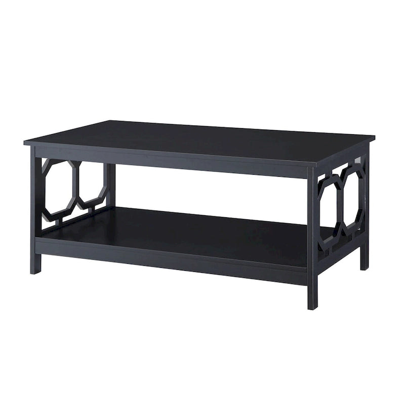 Table basse avec étagère