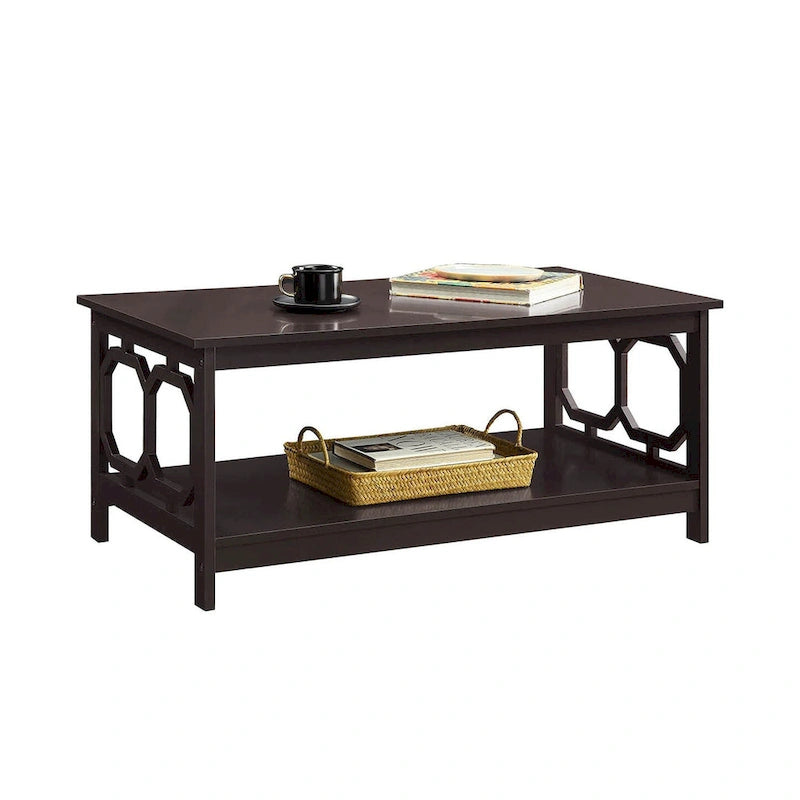 Table basse avec étagère
