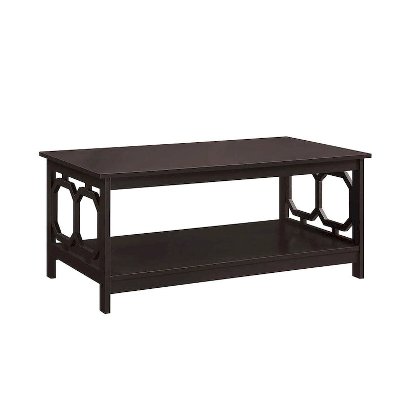 Table basse avec étagère
