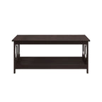 Table basse avec étagère