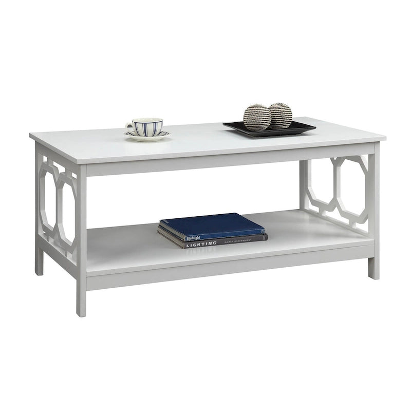 Table basse avec étagère