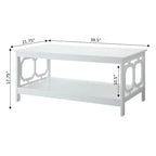 Table basse avec étagère
