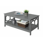 Table basse avec étagère